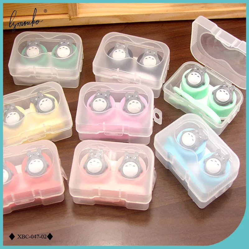 

Lymouko Lovely Cartoon Totoro Portable Plastic Contact Lens Case for Kit Contact Lenses Box Container