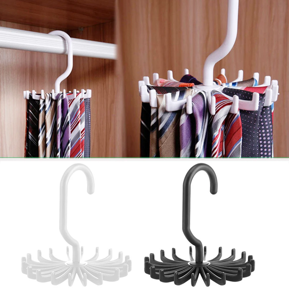 Space Room Save Hanger Holder Storage Home 20 Hook Belt Plastic Scarf Closet