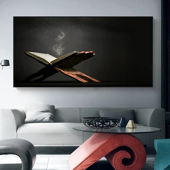

MUTU DH Print And Posters Books In The Dark Canvas Painting Pictures For Living Room On The Wall Unframed Free Shipping Wall Art