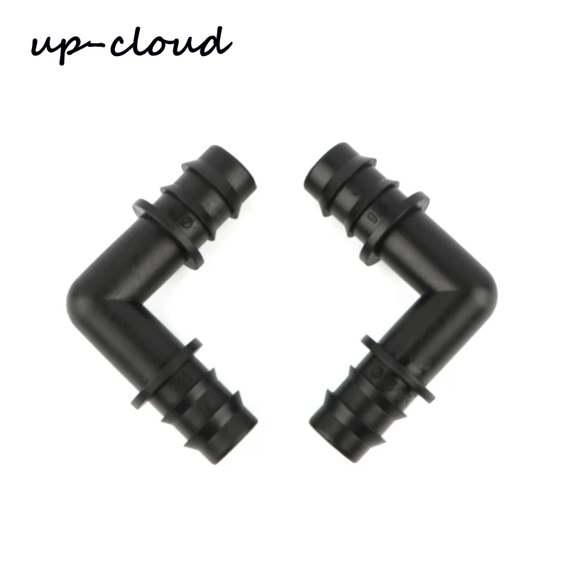 

10pcs PE 16mm Irrigation Barb Elbow Connector 90 Degree Adapter 5/8" Hose Drip Tape Repair Fittings Garden Watering Joints