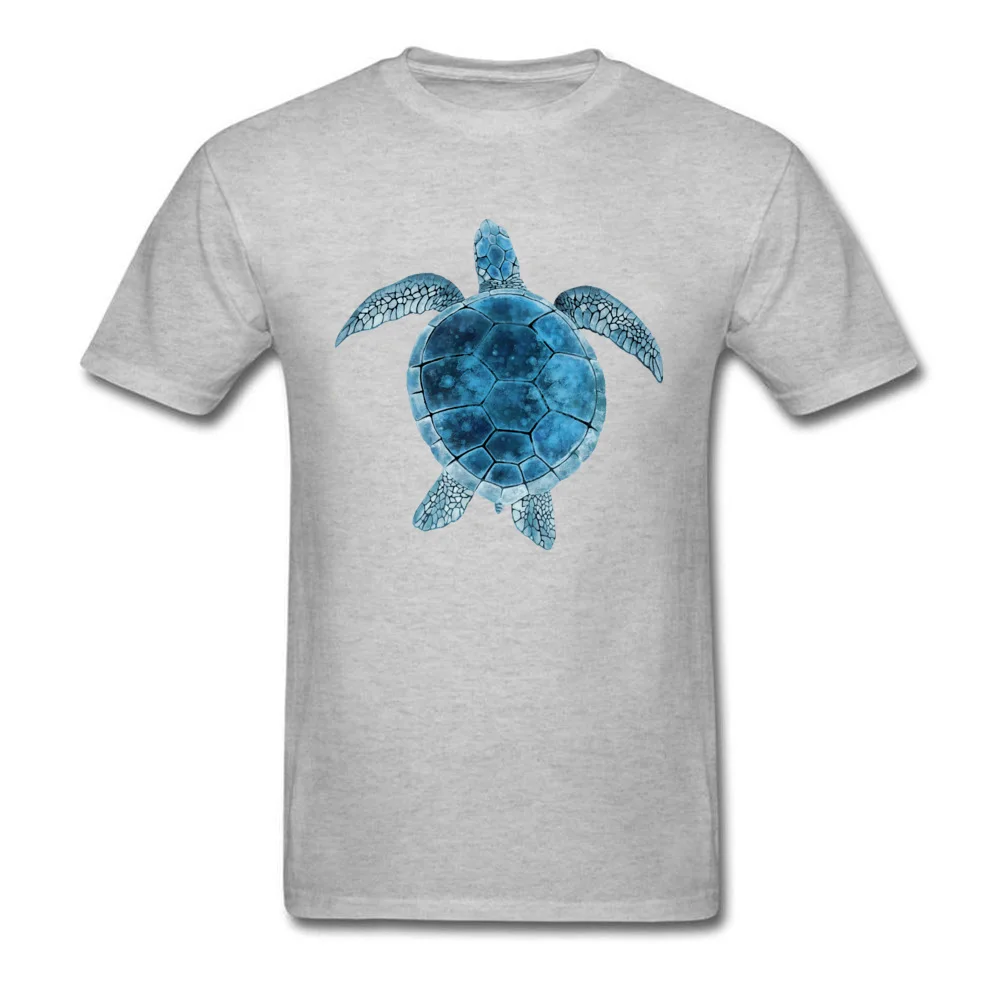 Watercolor Sea Turtle - Turquoise Blue_grey