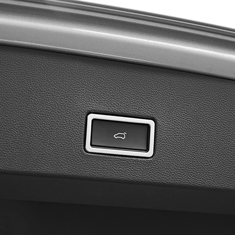 

switch button of the car trunk is decorated with bright frame For Volkswagen T-ROC T ROC 2018 Car accessories