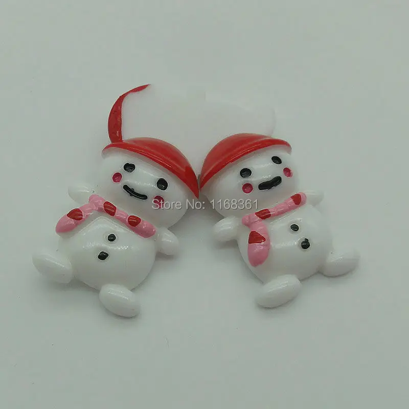 1pcs/lot resin flatback snow house 22mm Cabochons Scrapbooking Hair Bow Center DIY Christmas decration C109-4