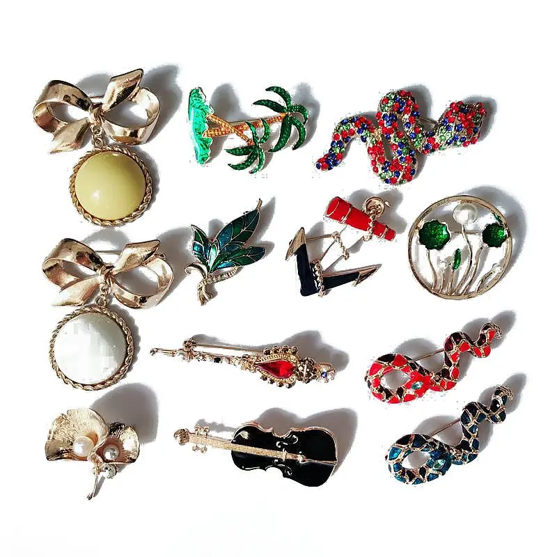 

Free Shipping New Fashion Pretty Cute Bow Crown Coconut Tree Enamel Alloy