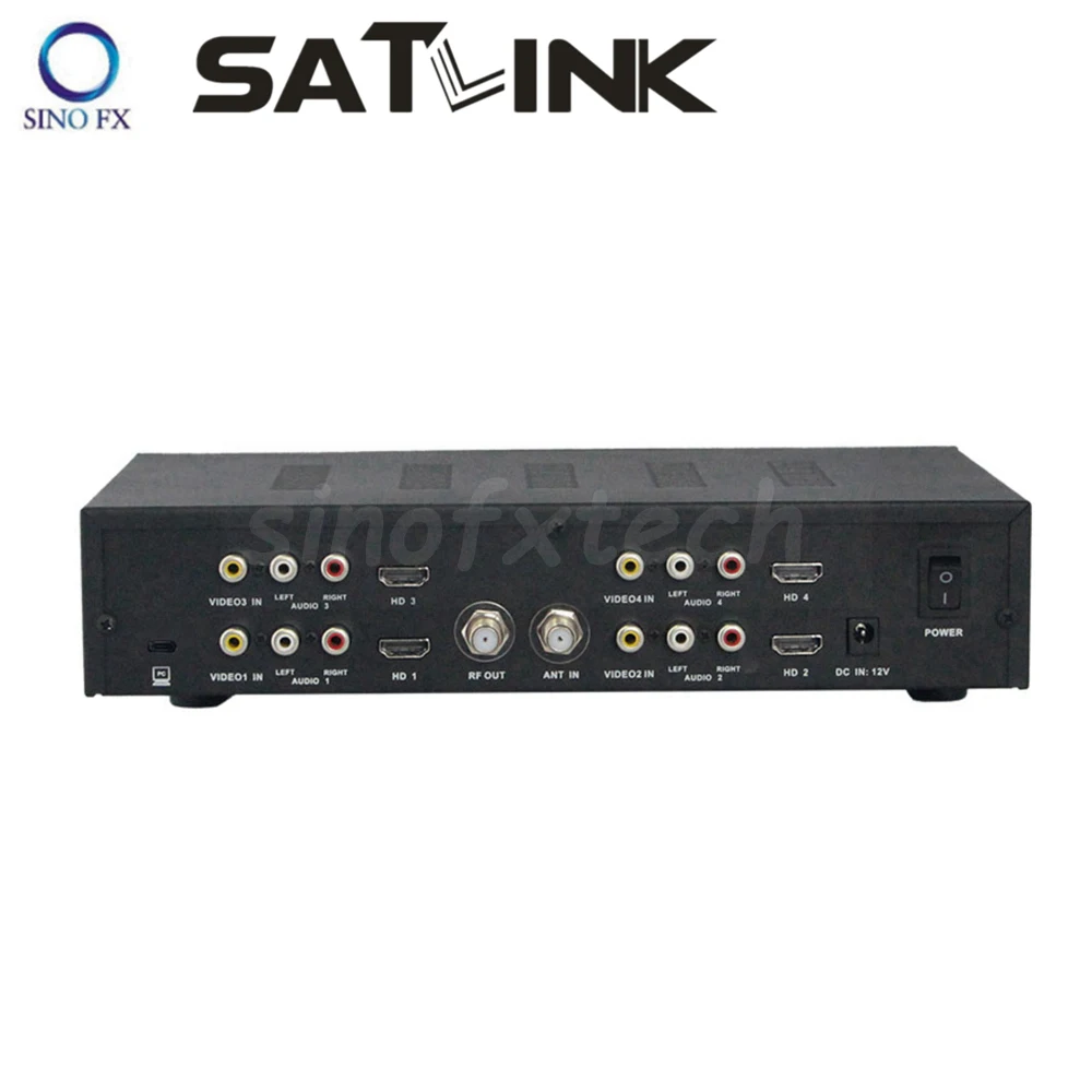 SATLINK WS-7990 4 канала модулятор DVB-T MPEG4