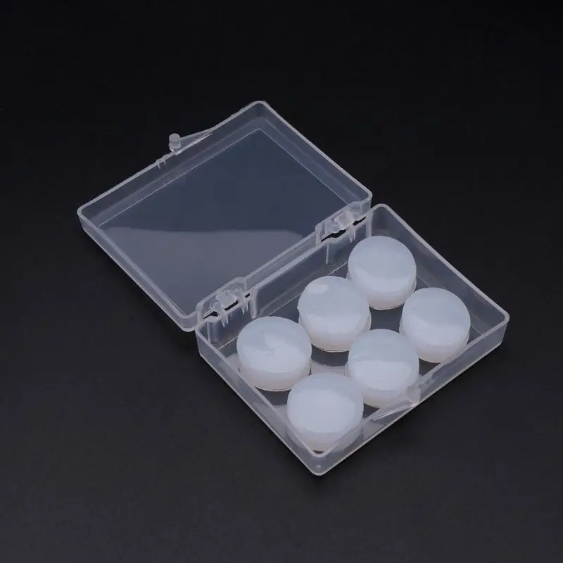 

6Pcs Earplugs Protective Ear Plugs Silicone Soft Waterproof Anti-noise Earbud Protector Swimming Water Sports Silicone Earplugs