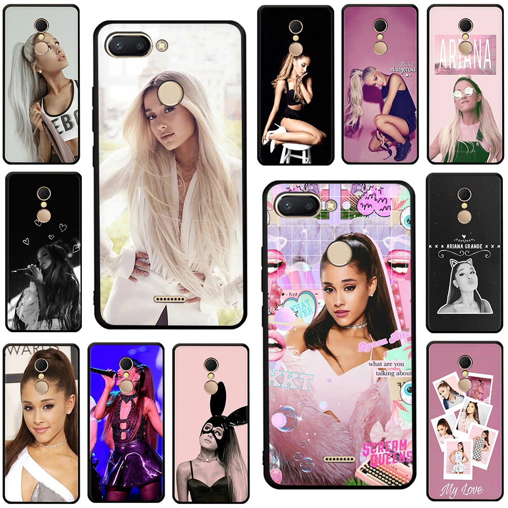

ariana grande TPU Soft Silicone Case Cover For Redmi 4A X 5 6 A Note 5 6 7 Pro