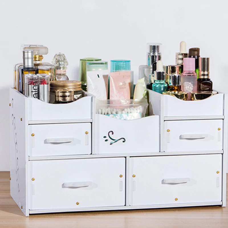

Creative Wood Storage Boxes Makeup Organizer Storage Box Make Up Organizer Cosmetic Organizer Makeup Storage Drawers Organizer