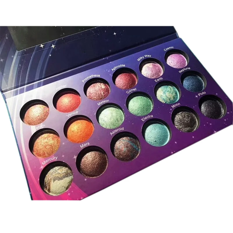 

Brand Maquiagem 18 Colors Professional Galaxy Chic Shimmer Eyes Shadow Makeup Pigment Cosmetics Metallic Shining Eyeshadow 1pcs