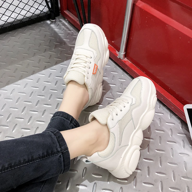 Size35 40 Новинка 2019 года женская спортивная обувь в винтажном стиле женские