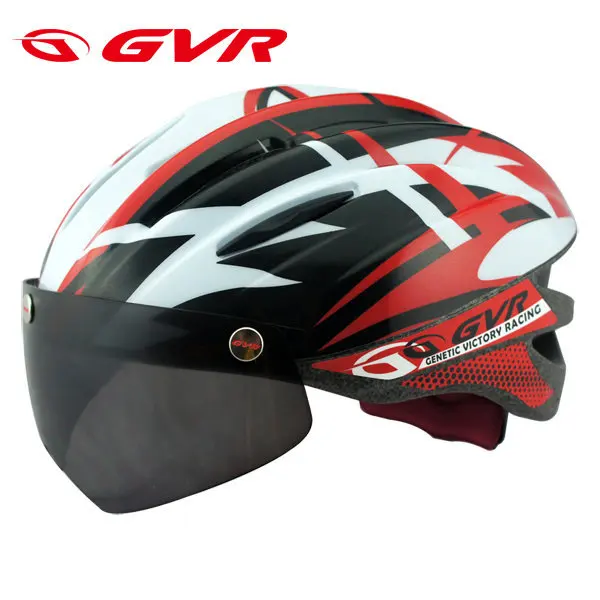 GVR 203 велосипедный шлем MTB дорожный велосипедный шлем Capacete Ciclismo с магнитным козырек с защитой от УФ - Цвет: red