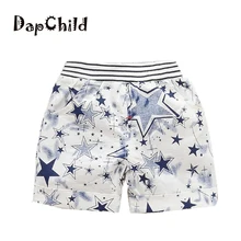 Детские шорты летние детские брюки для мальчиков и девочек г. Новая одежда Короткие штаны со звездами Детская Повседневная пляжная одежда из хлопка с эластичной резинкой на талии