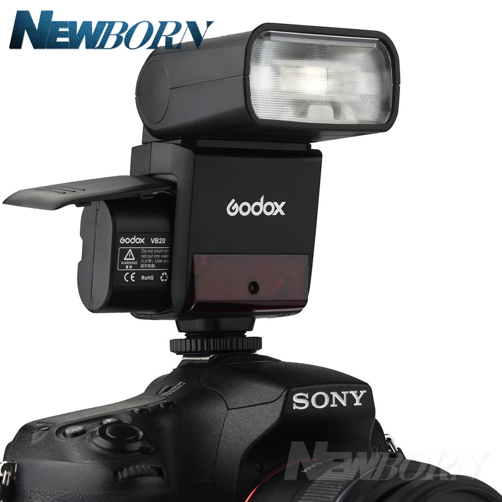 Вспышка Godox V350S TTL HSS 1/8000s Speedlite со встроенным литий ионным аккумулятором 2000 мАч для