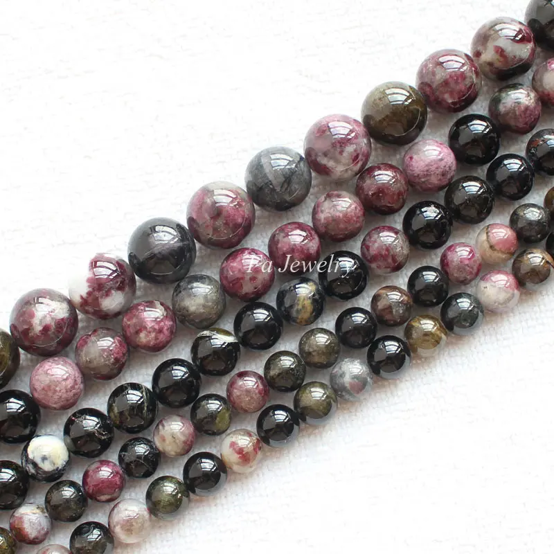 

Natural Multi-Color Tourmaline 5-11mm Round Beads15" DIY Jewelry Making !