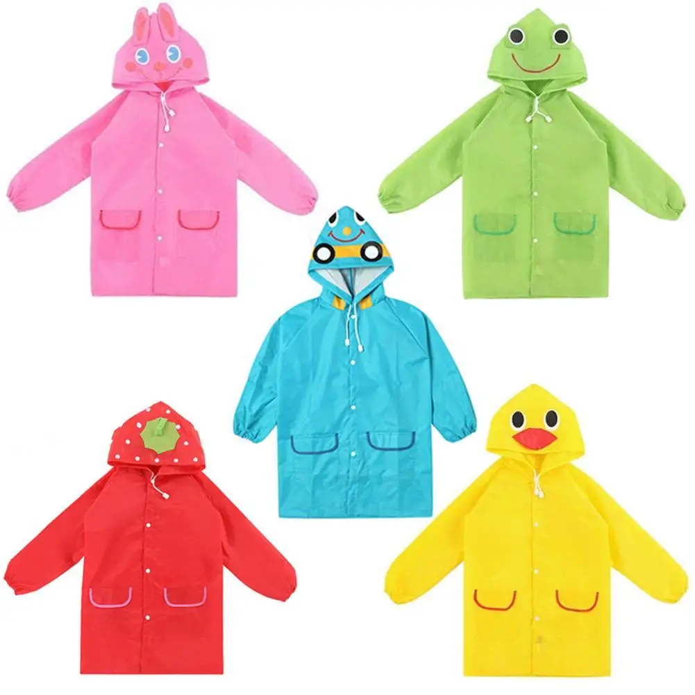 

Outdoor Cute Waterproof Kids Rain Coat For children Raincoat Rainwear/Rainsuit,Kids Animal Style Raincoat 5 Colors