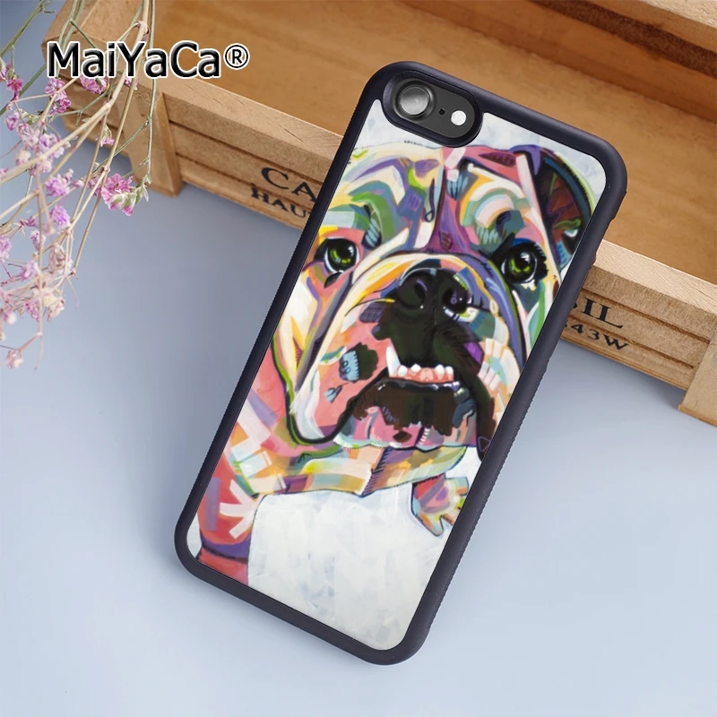 

MaiYaCa English Bulldog Hard Phone Case Cover For iPhone 5 5s SE 6 6s 7 8 plus 10 X Samsung Galaxy S5 S6 S7 S8 edge plus Note 8