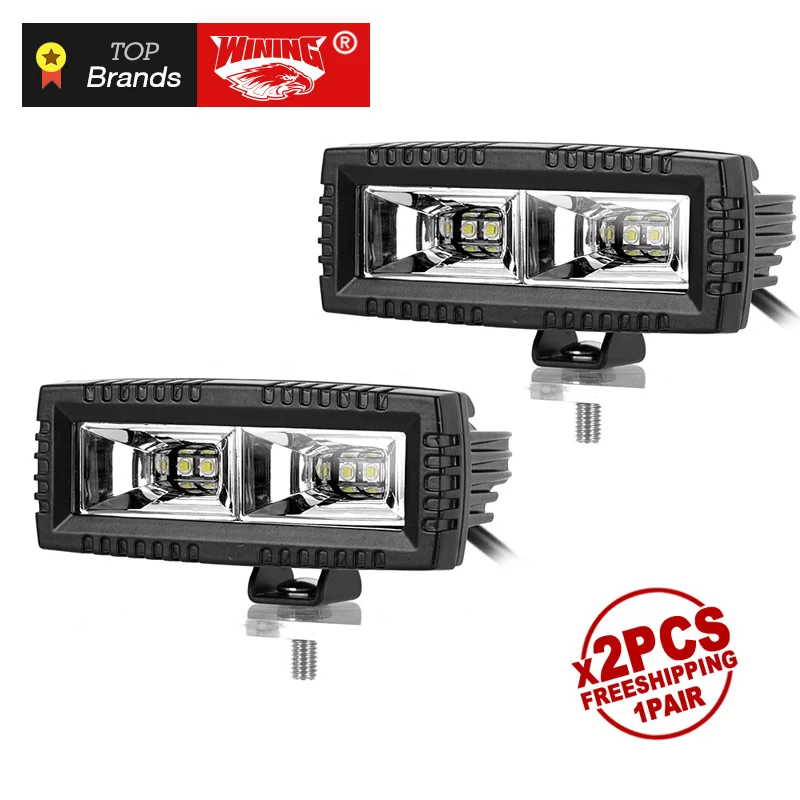 

Freeshipping pair 40W LED Work Light High Power Flood beam LED Offroadlight for Car ATV SUV 4WD Pickup Motorcycle LED XML2 Chips