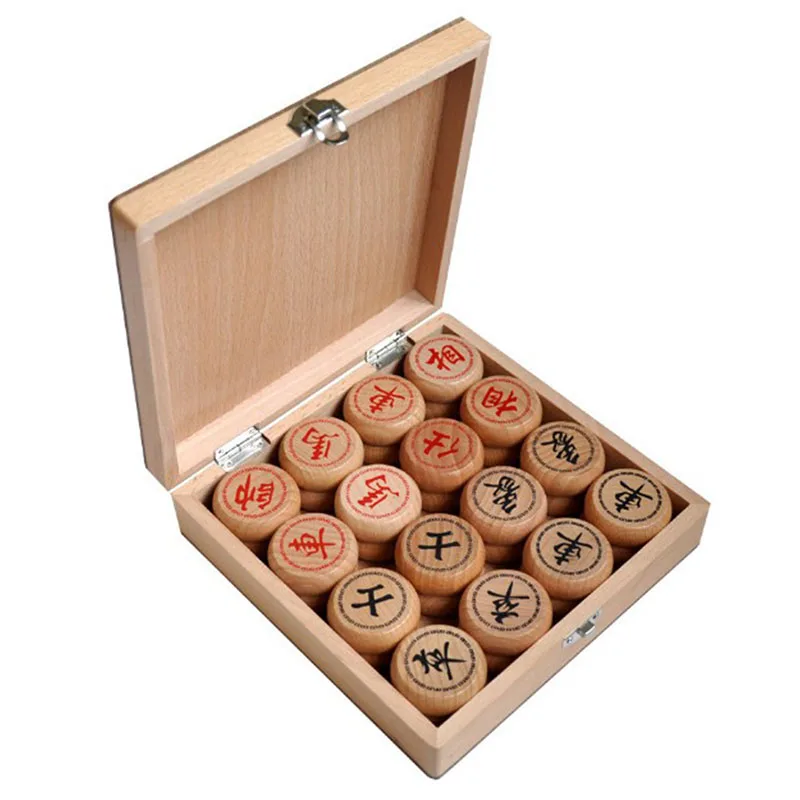 Chinese Chess Traditional Wooden Chess Learning Game Brain Traning Party Matching Board Game Chinese Toys