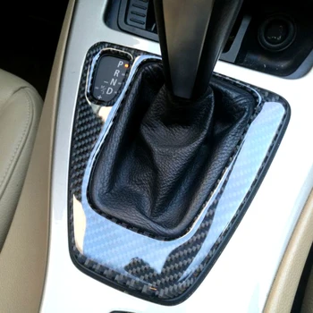 

Car styling 3 series accessories For bmw e90 e92 Interior Trim Carbon Fiber Gear Shift Control Panel Cover Sticker LHD