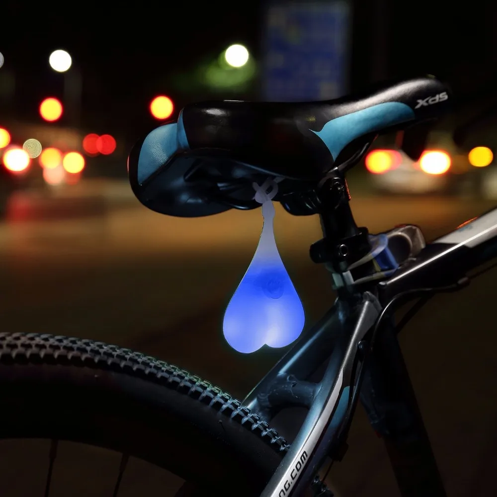 Excellent Outdoor Cycling Balls Tail Silicone Light Seat Back Egg Lamp Creative Bike Waterproof Night Essential LED Red Warning Lights 0