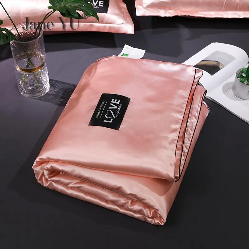 

JaneYU Summer Ice Silk Summer Washed Silk Summer Cool Quilt Gift Air Conditioning Blankets Cool in the summer were