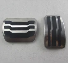 Aço inoxidável Anti-derrapante F150 Freio Gás Pedal Pads Substituição Directa Para 2005-2015 Ford F150 Freio Pedal Do Acelerador