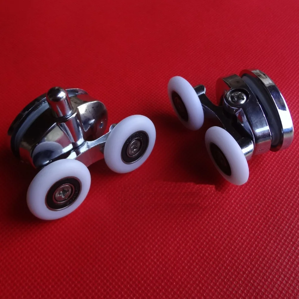 Shower room glass sliding double wheels door rollers, Upper and lower