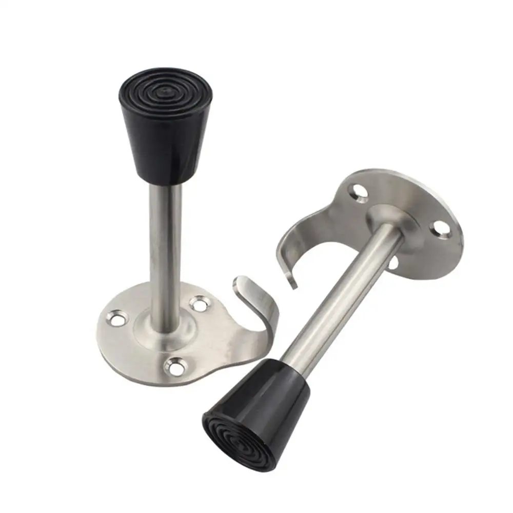 

Thick stainless steel with hook door top Room, bathroom door stop Security anti-collision rubber door stop door