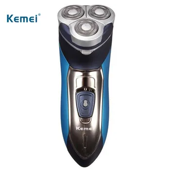 

Kemei Electric Shaver Triple Floating Heads Men Full Body Waterproof Rechargeable Razor Professional Shaving Machine