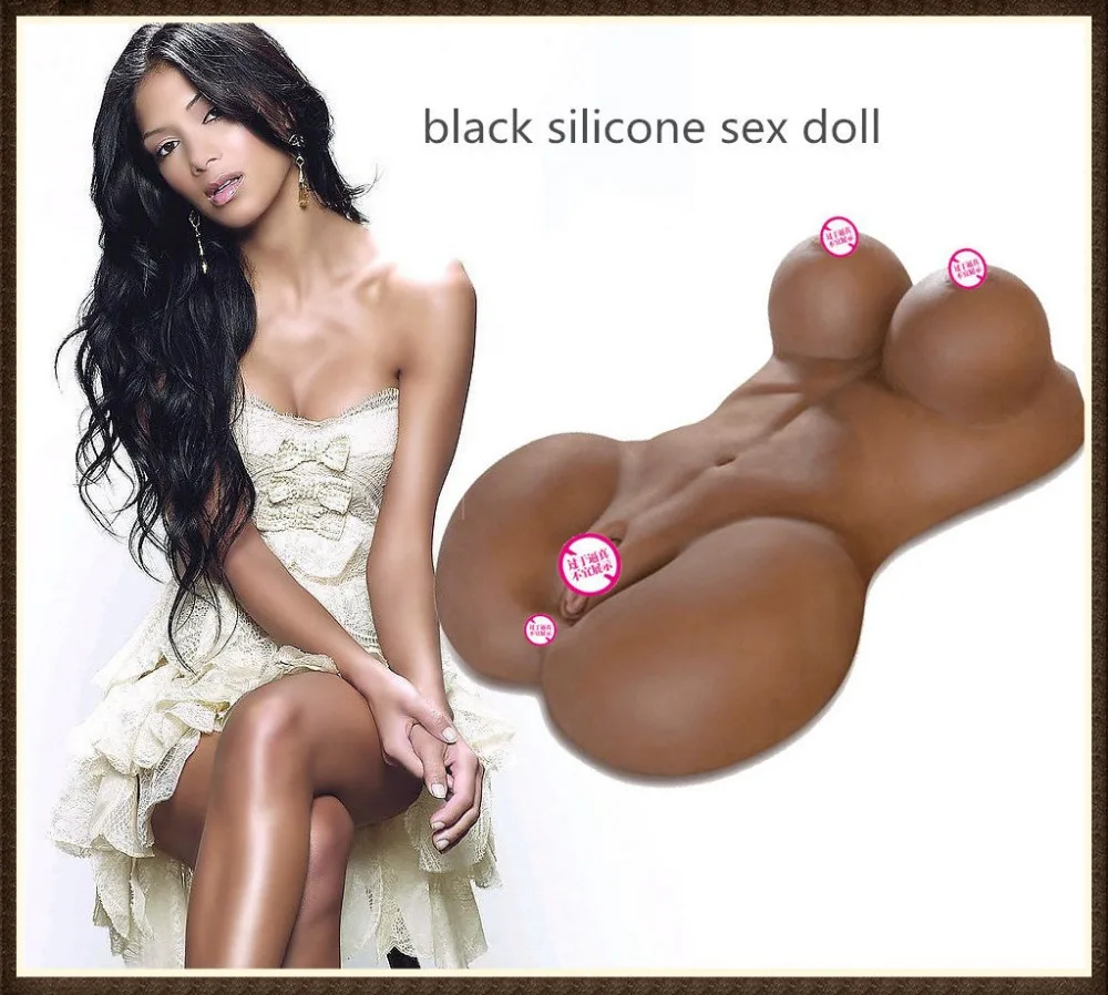 Black Adult Porn - Black silicone real life sex dolls for men with breast ...
