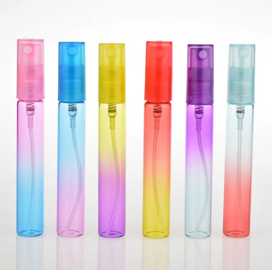 

8ml Glass Spray Bottle Colorful Refillable Perfume Bottle Travel Flacon Vide Cosmetique Perfume Atomizer