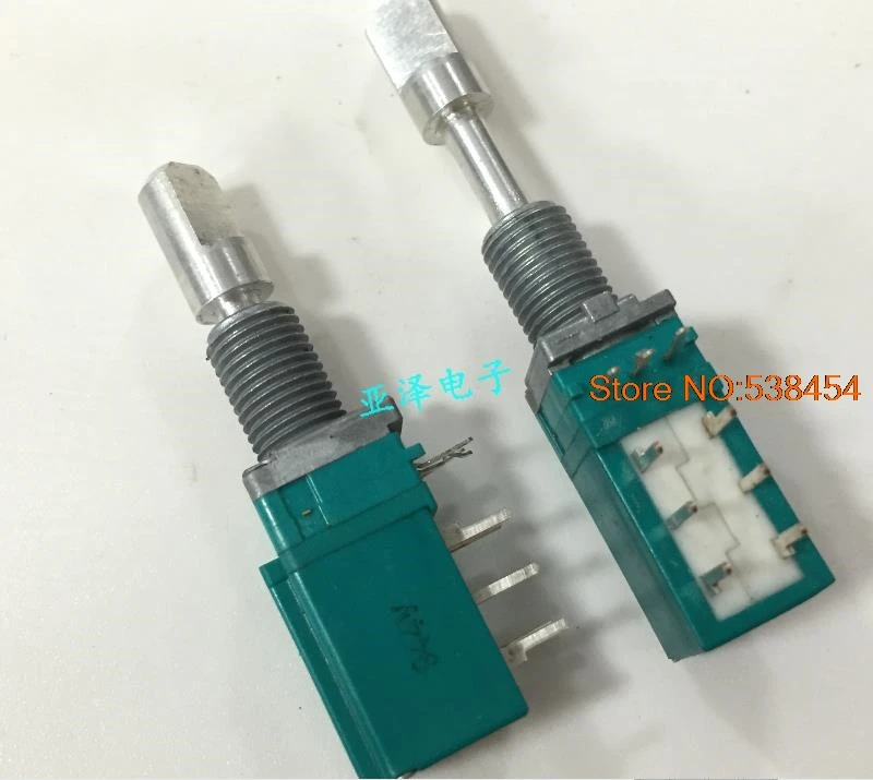 

2PCS Vertical encoder with push-pull shaft Dual self-locking switch 30 Positioning number 15 Pulsed point
