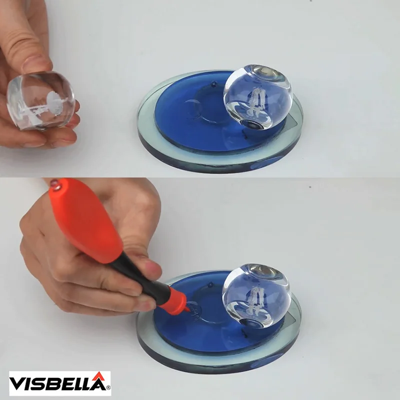 Visbella 12g big package with 8g refill bottle Liquid Plastic Welding Glue 5 Second Fix UV Light Glue quickly seal and repair