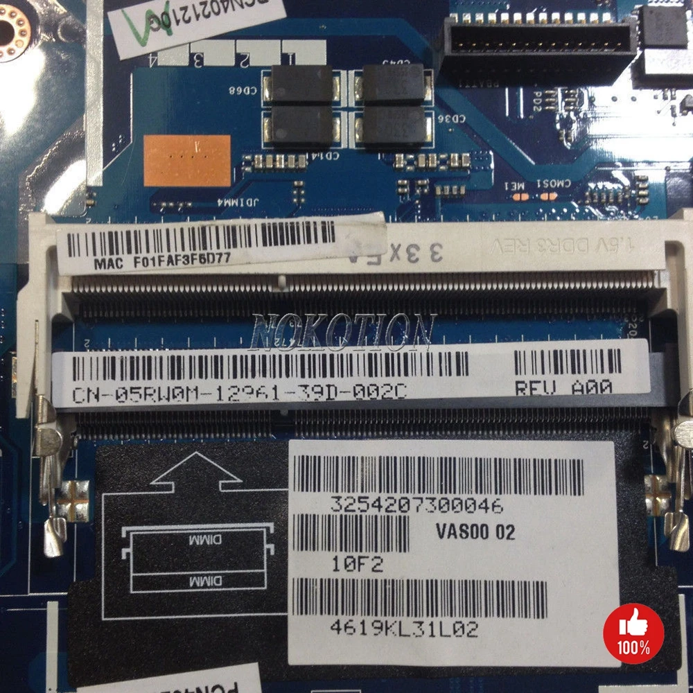 NOKOTION VAS00 LA-9331P для Dell Alienware M17X R5 Материнская плата ноутбука VAS00 5RW0M 05RW0M CN-05RW0M PGA947 DDR3L