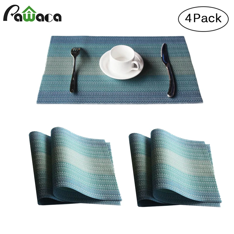 4 قطعة/المجموعة المفارش PVC طاولة طعام حصيرة سادة عاء الوقايات سكين شوكة تحديد الموقع الغربي مطعم مطبخ المنزل الجدول الديكور 4 قطعة/المجموعة المفارش PVC طاولة طعام حصيرة سادة عاء الوقايات سكين شوكة تحديد الموقع الغربي مطعم مطبخ المنزل الجدول الديكور