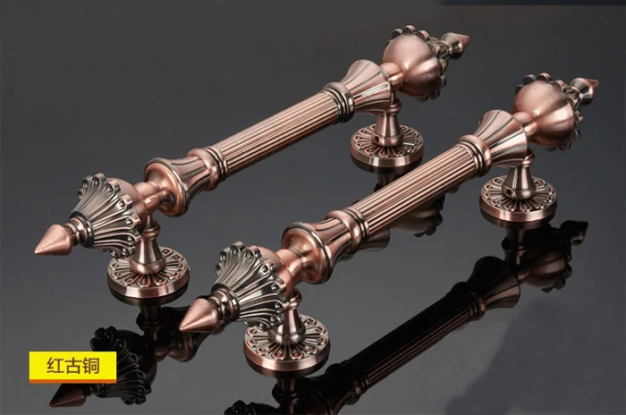 Europeu Retro Push Door Handles, antigo punho