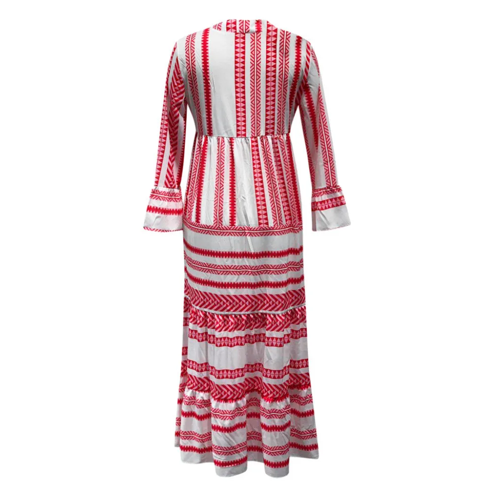 2019 summer woman printed long-sleeved beach dress long sexy sunscreen beach dress cover up pretty beach dress plus size 40J5 (13)