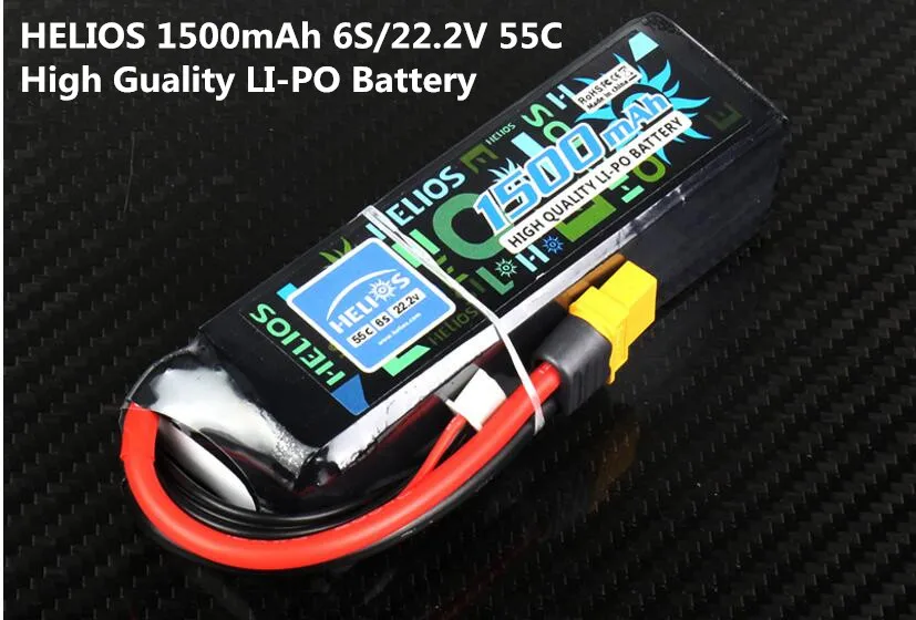 

HELIOS 1500mAh 6S/22.2V/ 55C Battery Fit 450L 470 Helicopter Fixed wing