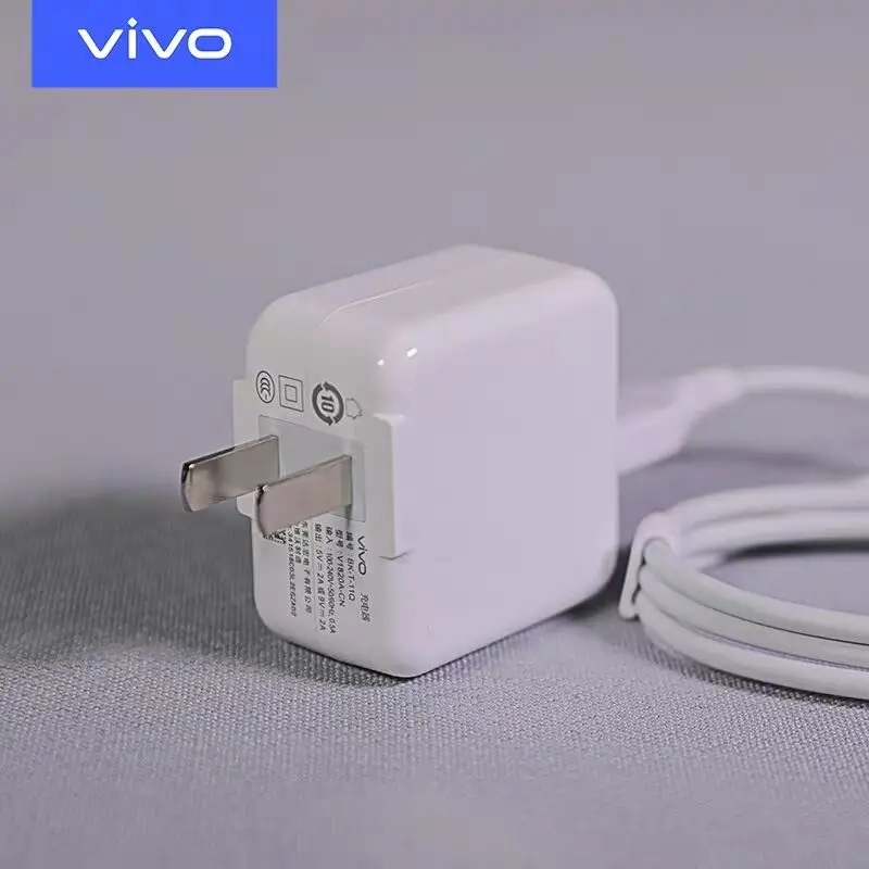 Оригинальное зарядное устройство vivo для быстрой зарядки vivo nex/X23/Z3.. Совместимость с 5 В/2A 9 В/2A 10 В/2.25A 5,0