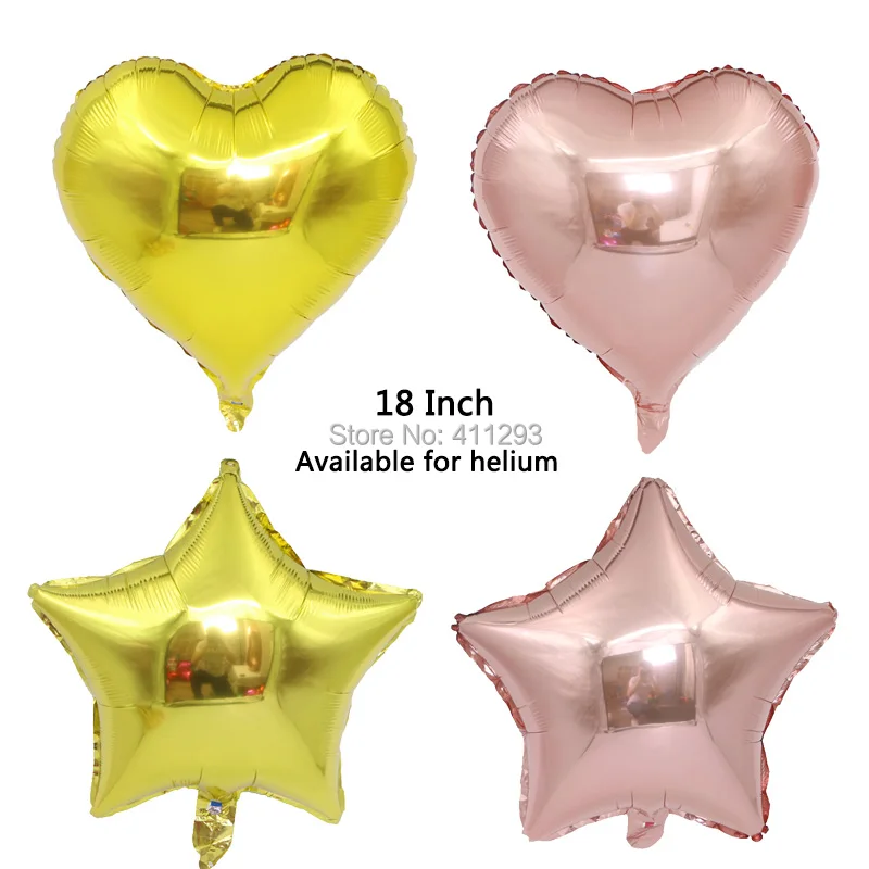 3 шт./лот 18 дюймов шар в форме звезды воздушные шары с дизайном «сердце» на день рождения шарики для свадьбы Вечерние decoarations алюминиевый шары праздничные воздушные шары с гелием