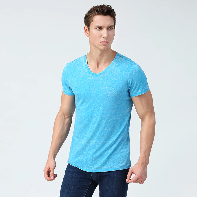 men t shirt summer short sleeve tshirt mens t-shirt solid color man tops clothes fast dry basic shirts soft comfortable clothing | Мужская