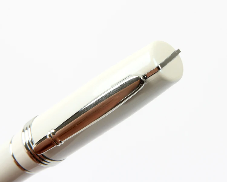 Перьевая авторучка duke pen p06 черно-белая клипса иридиевая перьевая ручка чернильная ручка