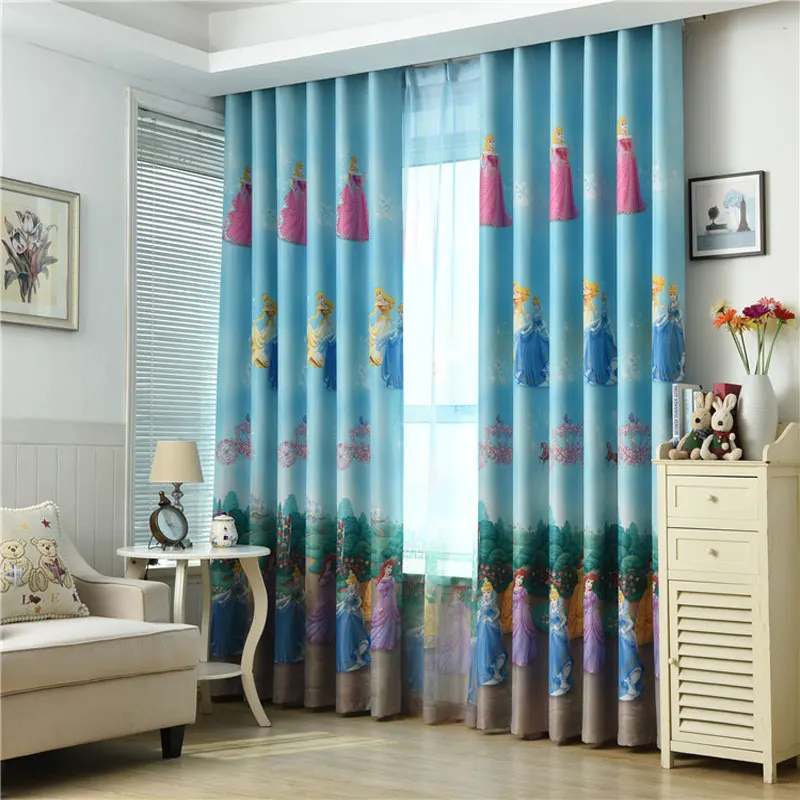 friendly Child Cartoon Curtain Window Curtain Baby Customize Finished
