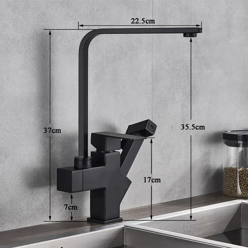 corner kitchen sink Brushed Nickel/Matte Black Kitchen Tall Sink Faucet Pull out spray Gun rotation Faucet Spout Sinlge Hole cold Hot mixer tap filtered water tap kitchen