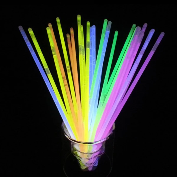 100 шт. флуоресцентные палки светящиеся браслеты-палочки светится в темноте Stick световой опора
