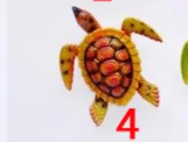 

10CM Simulation turtle seafood food model dining kitchen ocean mold wall hanging decoration depart crafts sculpture statues Home