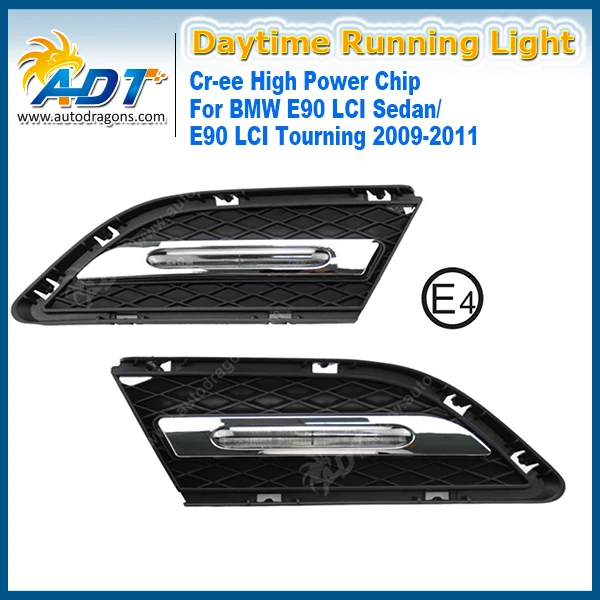 LED Car Daytime Running Light 12V 6W*2 Cr High power 1320LM for BMW E90