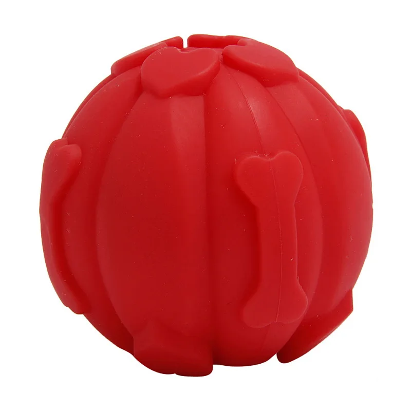 Pet Chew Toy Pet Sound Ball Toy силиконовый пищащие укус-стойкие зубы молярный шар собака молярный шар игрушки 1 шт