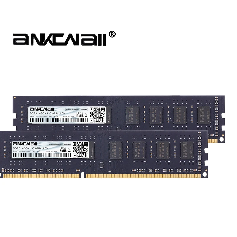 DDR3 RAM 4Gb (2 шт x 4 GB) 1333MHz 1600MHz PC3 10600/12800 для Intel настольной памяти DIMM 1,5 V 240Pin|Оперативная память|   | АлиЭкспресс