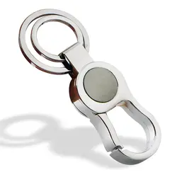 Держатель ключа кошелечного типа цепь с 2 дополнительных брелоки Бизнес держатель Автомобильный металлический брелок для мужчин и женщин